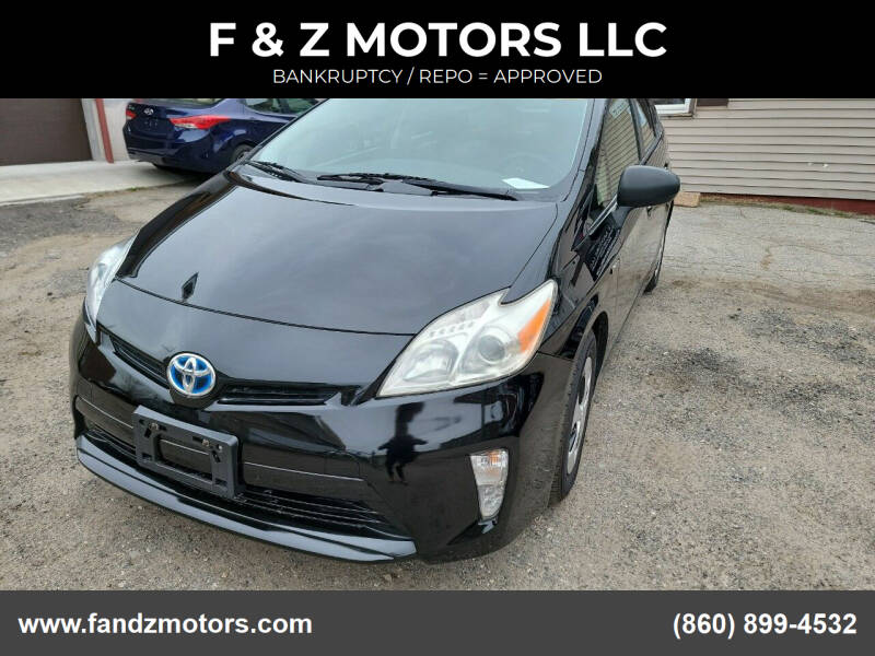 2015 Toyota Prius for sale at F & Z MOTORS in Vernon Rockville CT