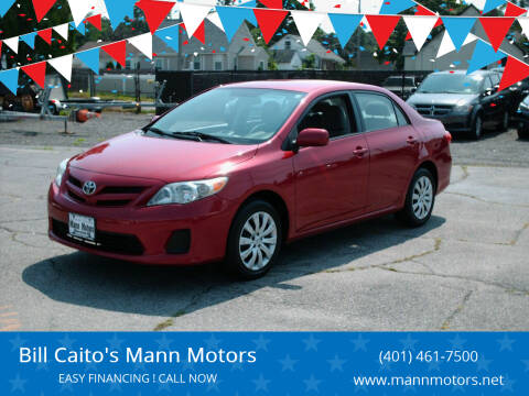 2012 Toyota Corolla for sale at Mann Motors Inc. in Warwick RI