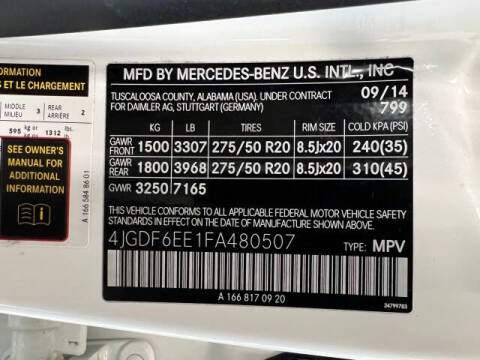 2015 Mercedes-Benz GL-Class GL 450 4MATIC