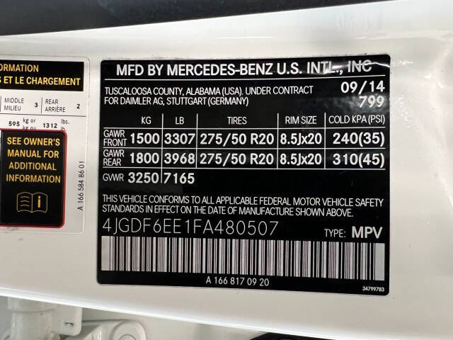 2015 Mercedes-Benz GL-Class GL 450 4MATIC