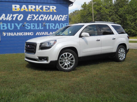 2016 GMC Acadia for sale at BARKER AUTO EXCHANGE in Spencer IN