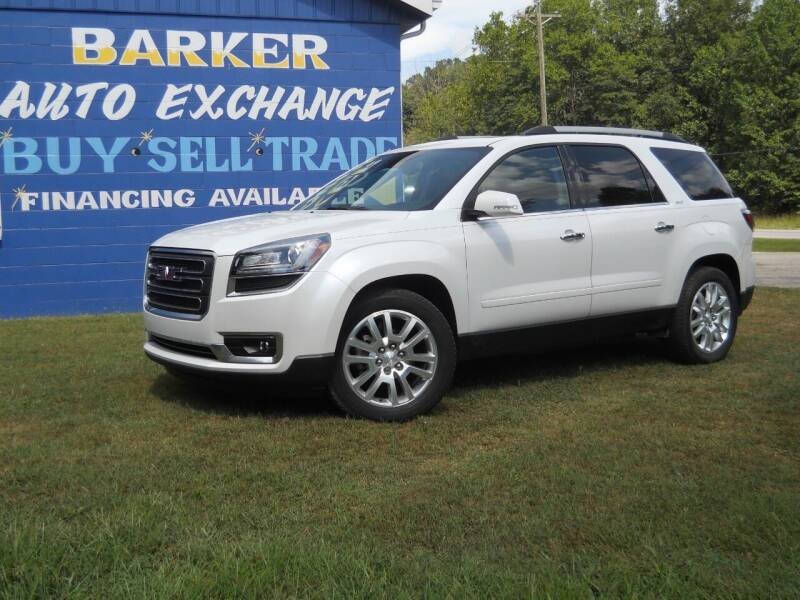 2016 GMC Acadia for sale at BARKER AUTO EXCHANGE in Spencer IN