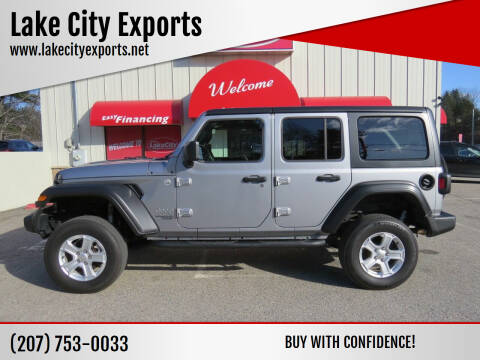 2019 Jeep Wrangler Unlimited for sale at Lake City Exports in Auburn ME