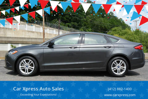 2018 Ford Fusion for sale at Car Xpress Auto Sales in Pittsburgh PA