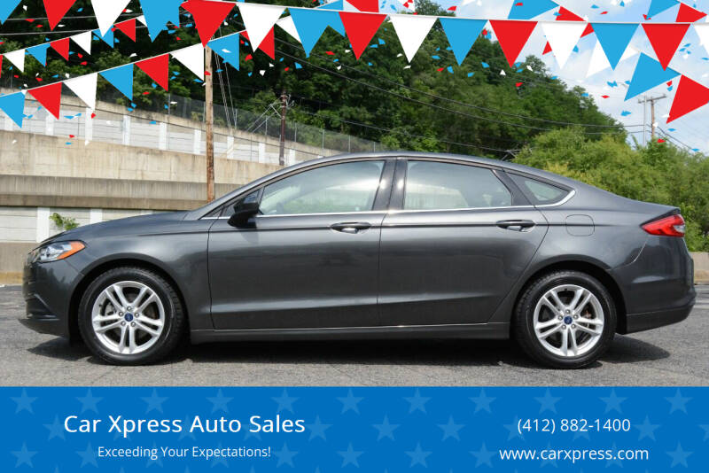 2018 Ford Fusion for sale at Car Xpress Auto Sales in Pittsburgh PA