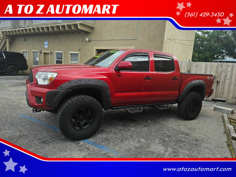 2015 Toyota Tacoma for sale at A TO Z  AUTOMART in West Palm Beach FL