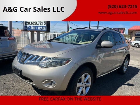 2009 Nissan Murano for sale at A&G Car Sales  LLC in Tucson AZ