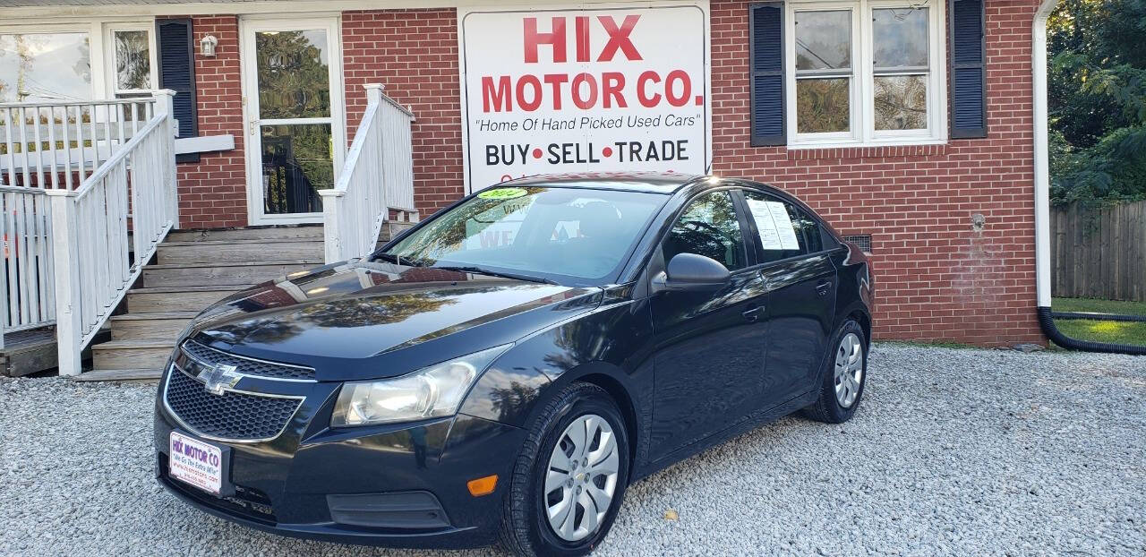 2014 Chevrolet Cruze for sale at Hix Motor Co in Jacksonville, NC