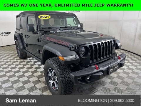 2021 Jeep Wrangler Unlimited for sale at Sam Leman CDJR Bloomington in Bloomington IL