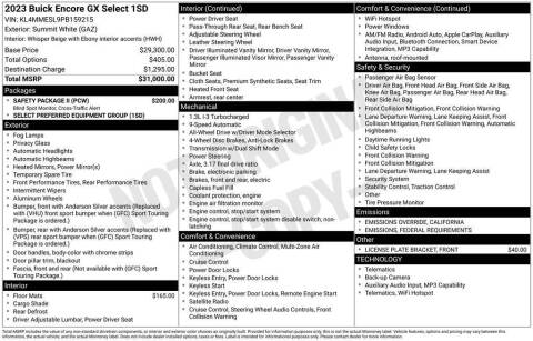 2023 Buick Encore GX Select