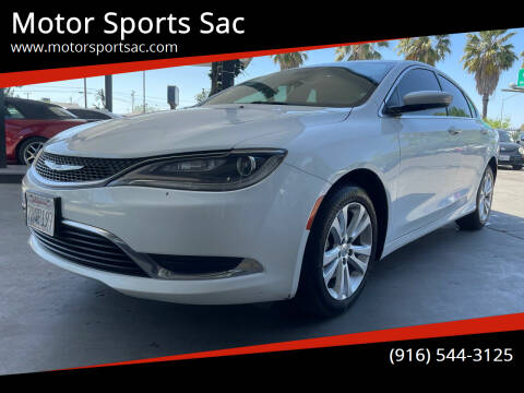2016 Chrysler 200 for sale at Motor Sports Sac in Sacramento CA
