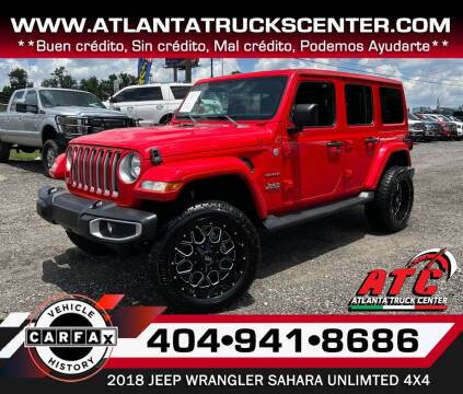 2018 Jeep Wrangler Unlimited for sale at ATLANTA TRUCK CENTER LLC in Doraville GA