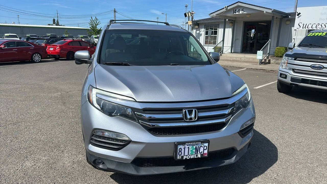 Silver 2017 Honda Pilot EX-L AWD EX-L 4dr SUV 1