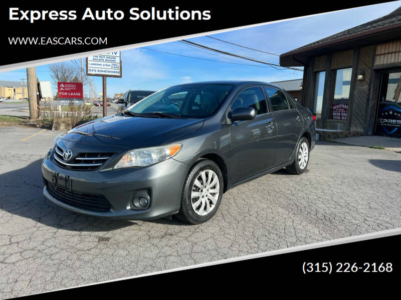2013 Toyota Corolla for sale at Express Auto Solutions in Rochester NY