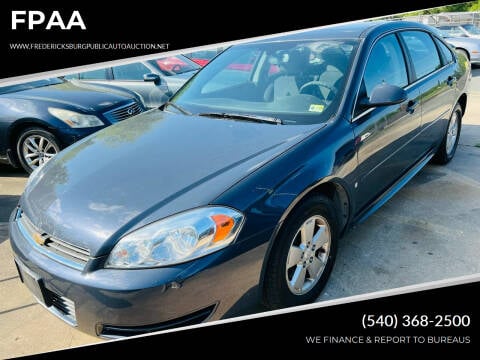 2009 Chevrolet Impala for sale at FPAA in Fredericksburg VA