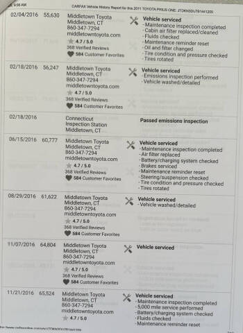 2011 Toyota Prius Two