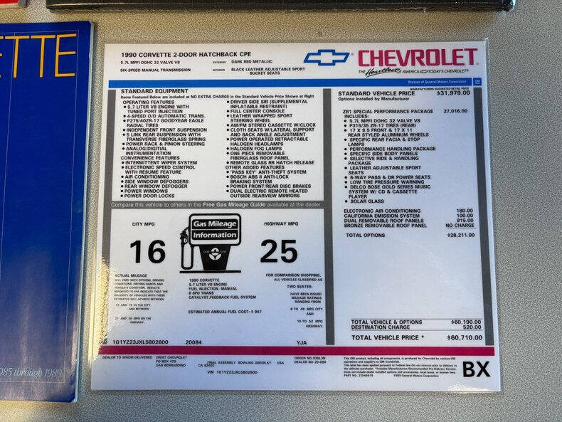 1990 Chevrolet Corvette ZR1