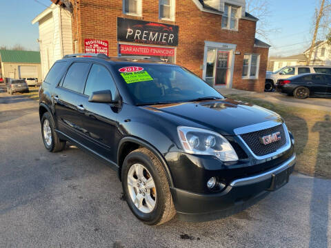 2012 GMC Acadia for sale at PREMIER AUTO SOLUTIONS in Spencerport NY