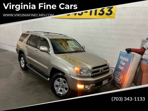 2004 Toyota 4Runner for sale at Virginia Fine Cars in Chantilly VA