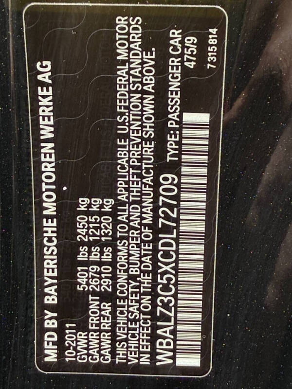 2012 BMW 6 Series 650i