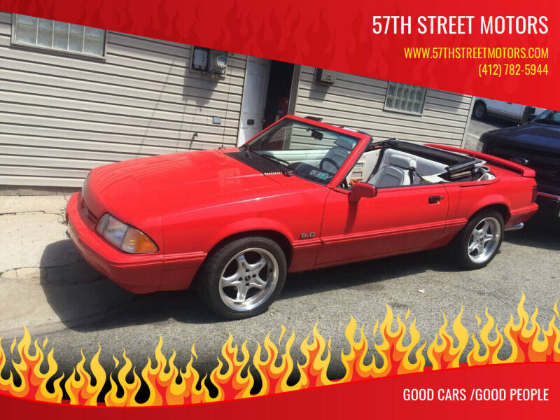 1992 Ford Mustang for sale at 57th Street Motors in Pittsburgh PA