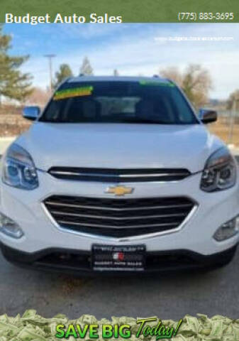 2017 Chevrolet Equinox for sale at Budget Auto Sales in Carson City NV