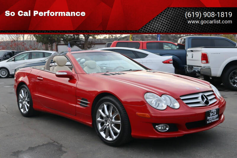 2007 Mercedes-Benz SL-Class for sale at So Cal Performance in San Diego CA