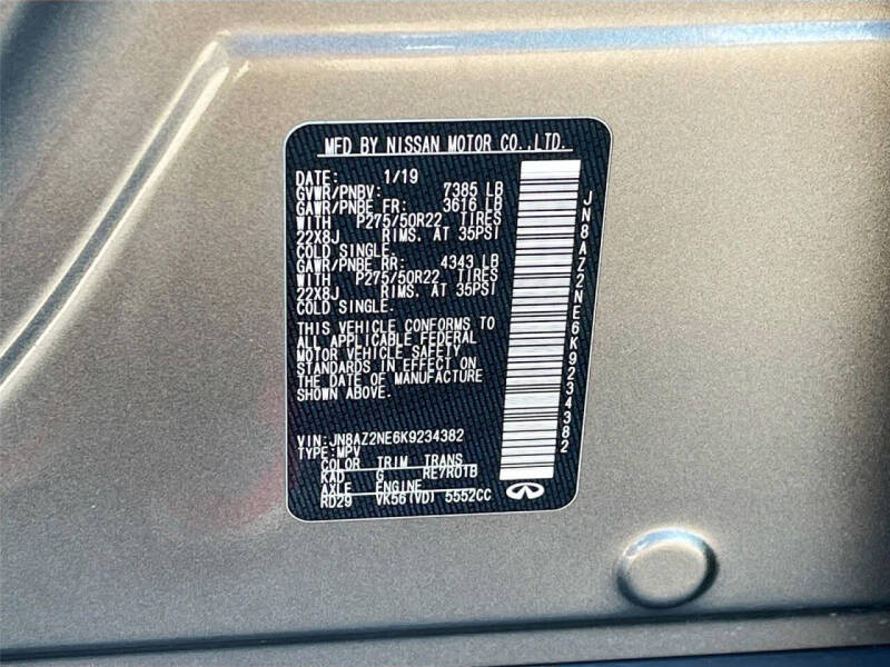 2019 Infiniti QX80 Luxe