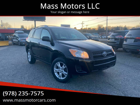 2012 Toyota RAV4 for sale at Mass Motors LLC in Worcester MA