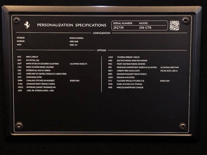 2023 Ferrari 296 GTB