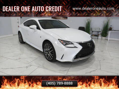 2015 Lexus RC 350 for sale at Dealer One Auto Credit in Oklahoma City OK