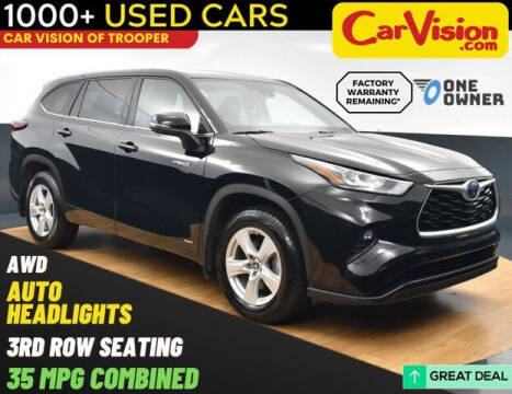 2020 Toyota Highlander Hybrid for sale at Car Vision of Trooper in Norristown PA