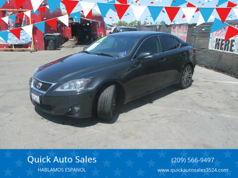 2011 Lexus IS 250 for sale at Quick Auto Sales in Ceres CA