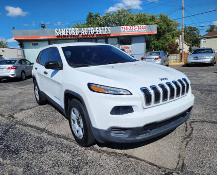 2016 Jeep Cherokee for sale at Samford Auto Sales in Riverview MI