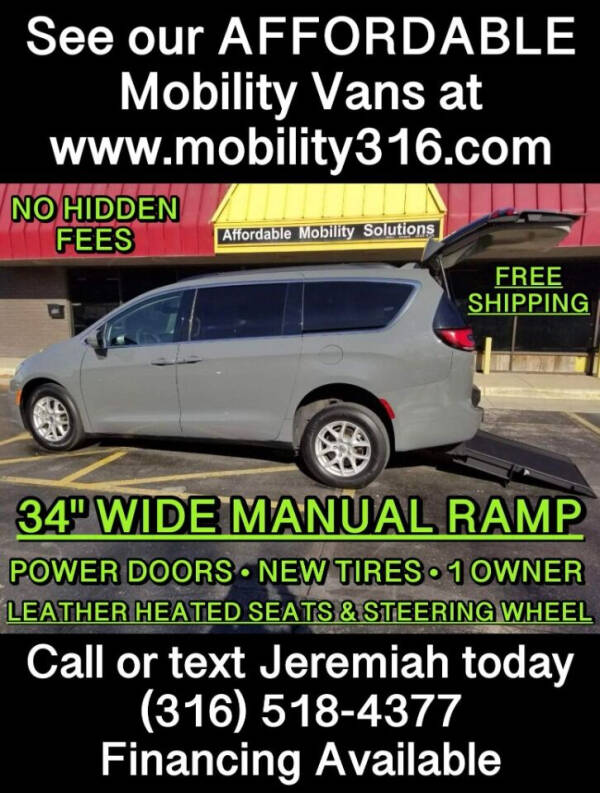 2022 Chrysler Pacifica for sale at Affordable Mobility Solutions, LLC - Mobility/Wheelchair Accessible Inventory-Wichita in Wichita KS