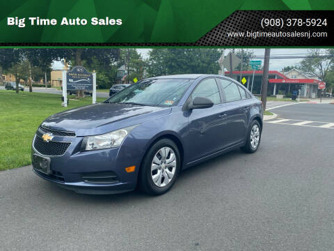 2013 Chevrolet Cruze for sale at Big Time Auto Sales in Vauxhall NJ