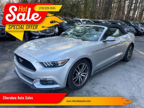 2016 Ford Mustang for sale at Cherokee Auto Sales in Acworth GA