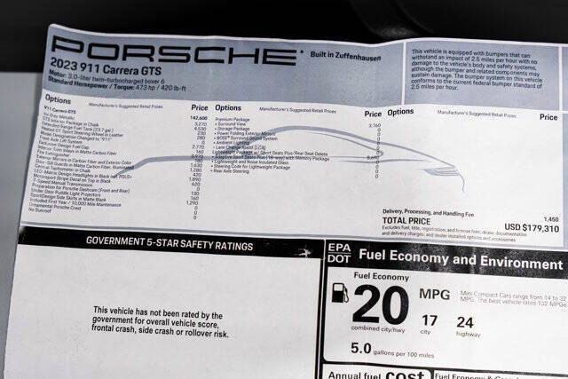 2023 Porsche 911 Carrera GTS