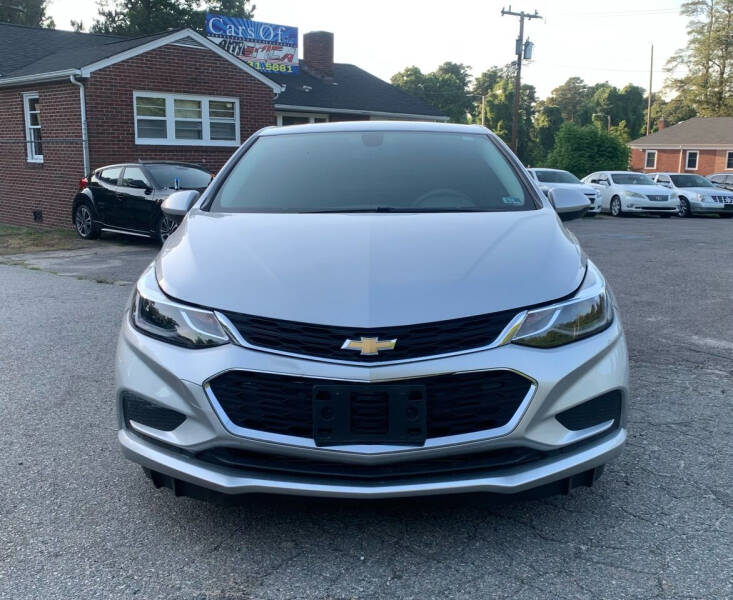 2018 Chevrolet Cruze for sale at Cars of America in Dinwiddie VA