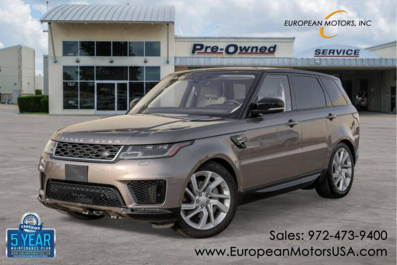 2018 Land Rover Range Rover Sport for sale at European Motors Inc in Plano TX