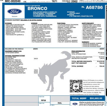 2024 Ford Bronco Outer Banks