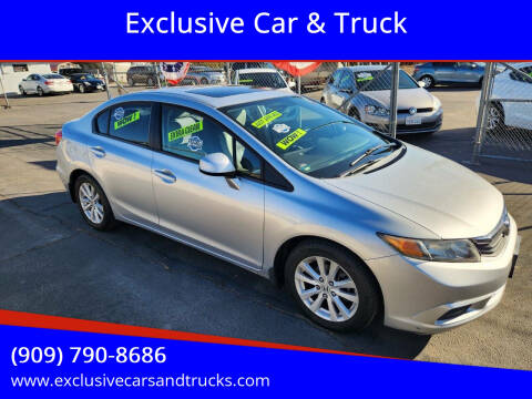 2012 Honda Civic for sale at Exclusive Car & Truck in Yucaipa CA