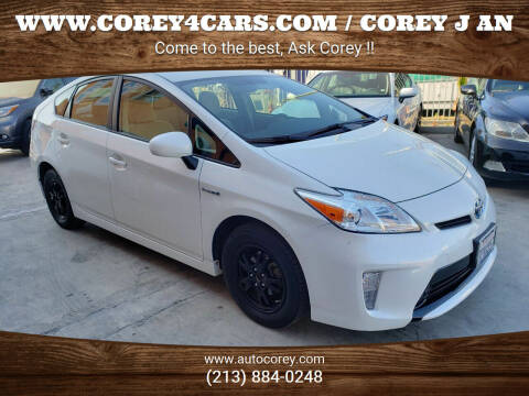 2015 Toyota Prius for sale at WWW.COREY4CARS.COM / COREY J AN in Los Angeles CA