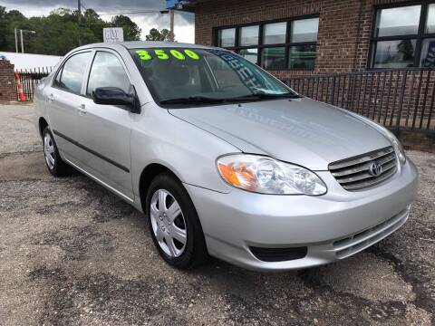 2004 Toyota Corolla for sale at Storehouse Group in Wilson NC