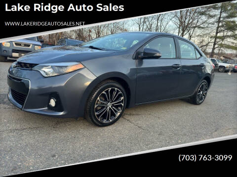 2016 Toyota Corolla for sale at Lake Ridge Auto Sales in Woodbridge VA