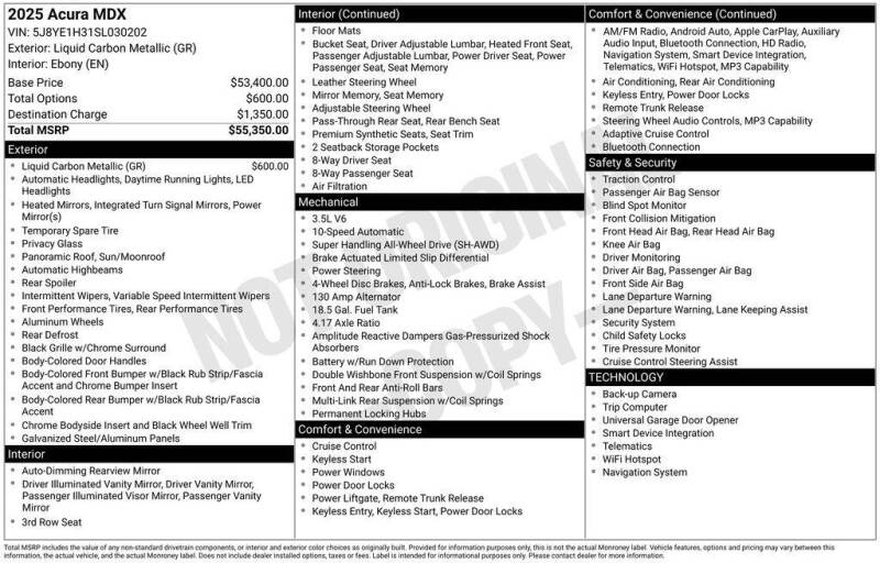 2025 Acura MDX SH-AWD