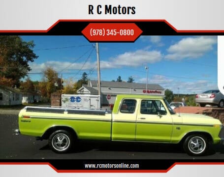 1975 Ford F-150 for sale at R C Motors in Lunenburg MA