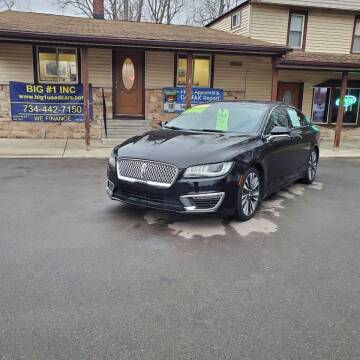 2017 Lincoln MKZ for sale at BIG #1 INC in Brownstown MI