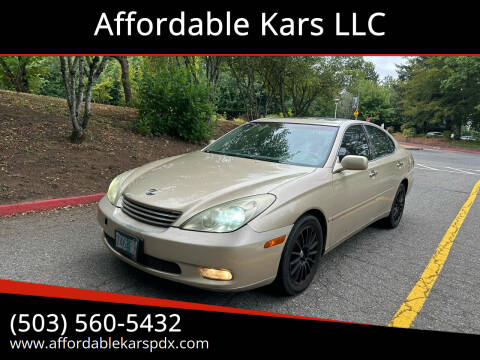 2002 Lexus ES 300 for sale at Affordable Kars LLC in Portland OR