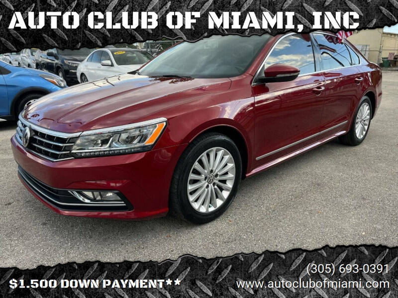 2016 Volkswagen Passat for sale at AUTO CLUB OF MIAMI, INC in Miami FL